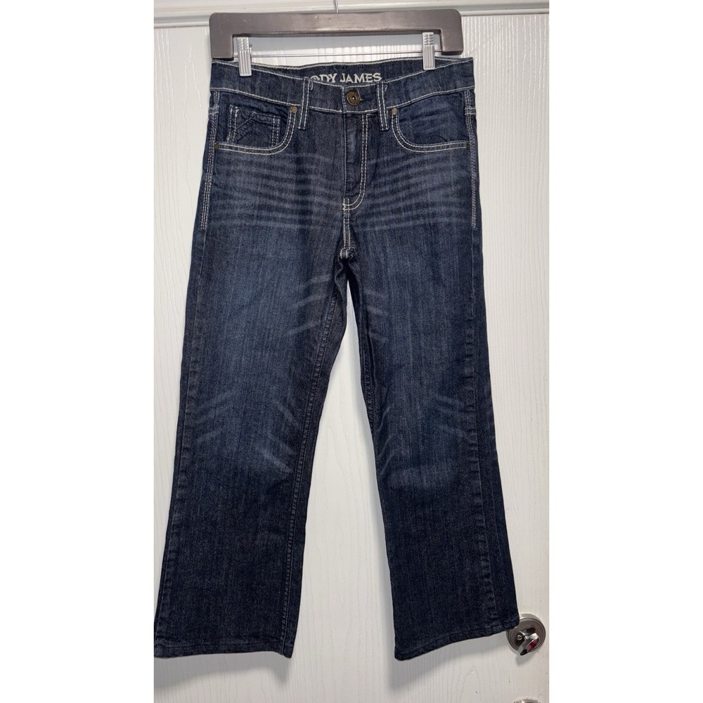 Cody James Jeans Boys Sz 16 Dark Wash Adjustable Waist Slim Boot